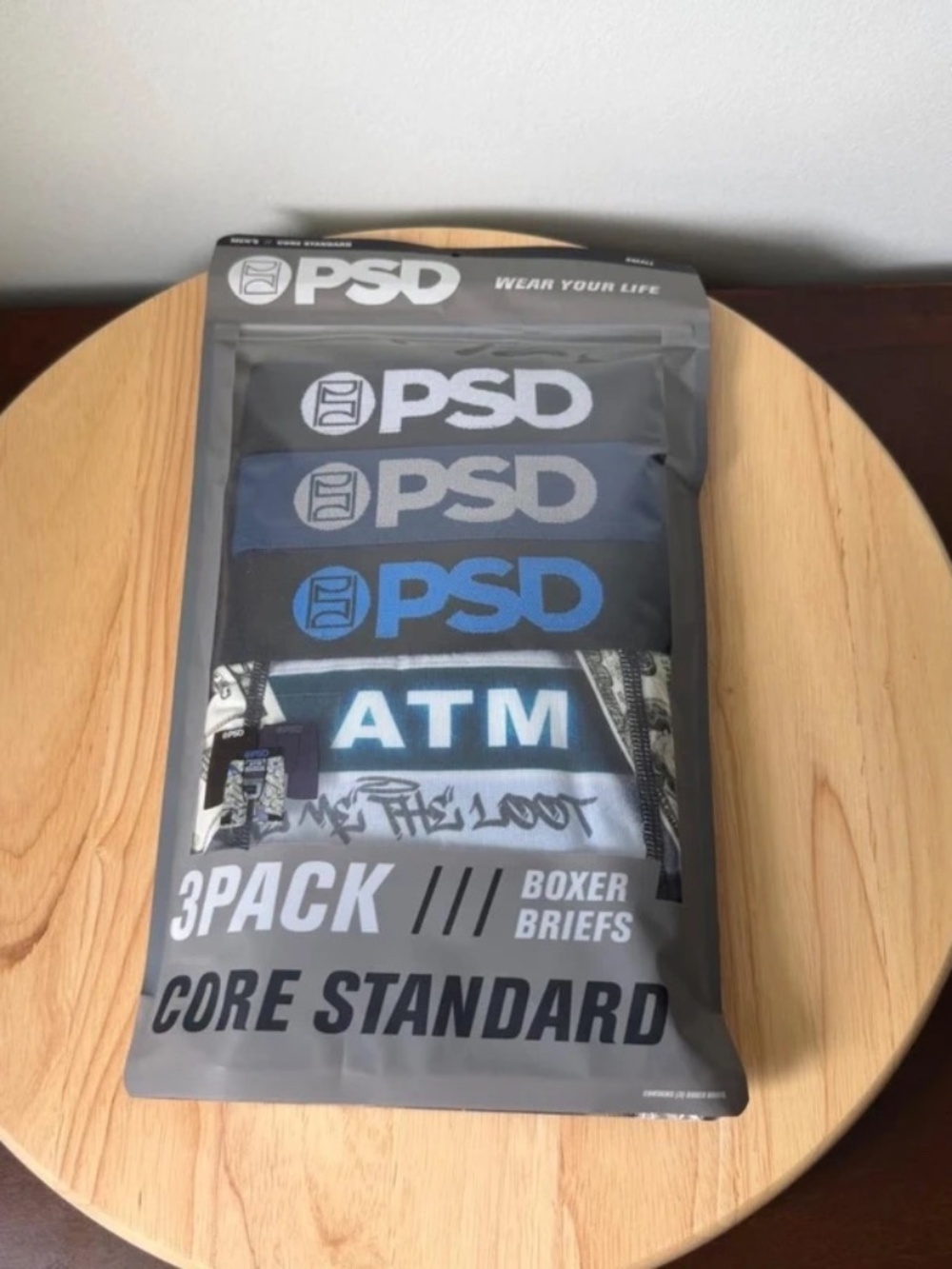 PSD 3 Pack Core Standard ATM Cashout Boxer Briefs Underwear Mens NEW